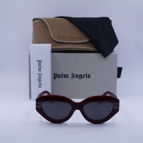 Palm Angels PERI10F MIRACLE 2507 Cat Eye Sunglasses - Red/Dark Grey - Picture 3 of 10